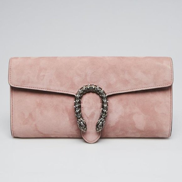 NWT Gucci Dionysus Suede Clutch Bag in Pink new with DUSTBAG - Picture 1 of 3